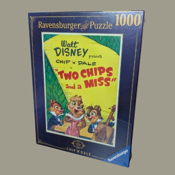 Ravensburger “Two Chips and a Miss” – Disney Treasures from the Vault 1000-Piece - Picture 1 of 3